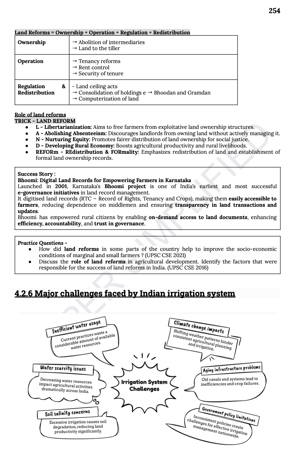 Free Agriculture Mnemonics For UPSC Mains