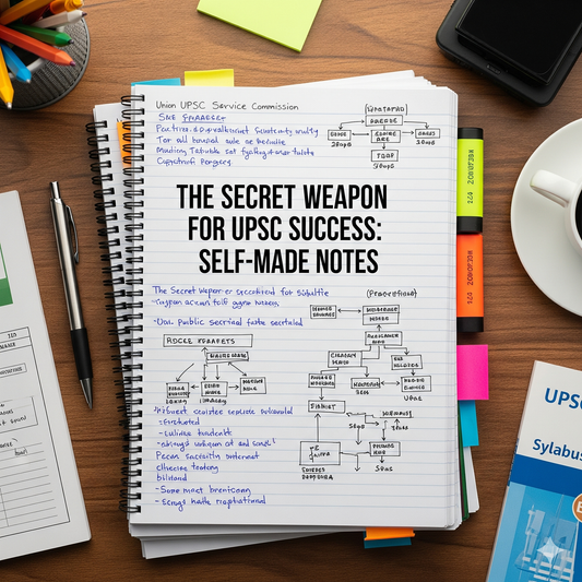 ✍️ The Secret Weapon for UPSC Success: Self-Made Notes