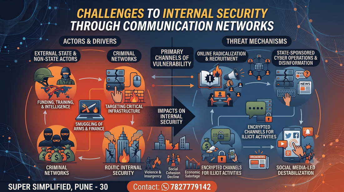 Challenges to Internal Security through Communication Networks - SUPER SIMPLIFIED