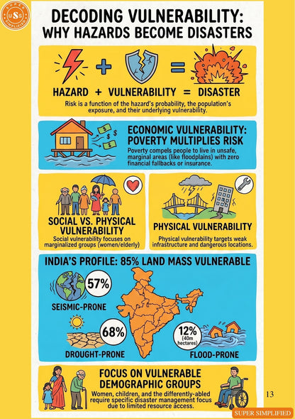 PICTOGRAPHIC DISASTER MANAGEMENT GUIDE FOR UPSC GS3 MAINS