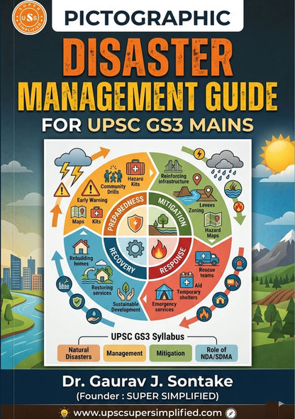 PICTOGRAPHIC DISASTER MANAGEMENT GUIDE FOR UPSC GS3 MAINS