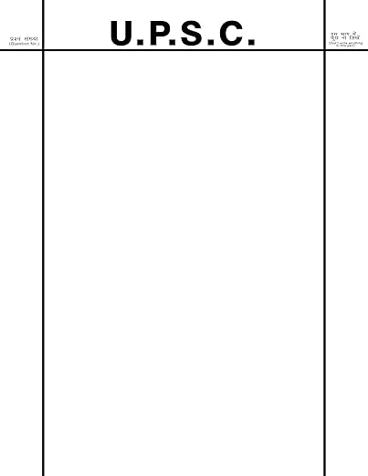 UPSC Blank Practice Answer Sheet (A4, 200 Pages)