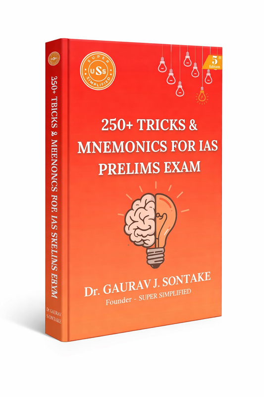 (Pre order) 250+ Tricks & Mnemonics for IAS Prelims (5th Edition) | Dr. Gaurav J. Sontake | 2026