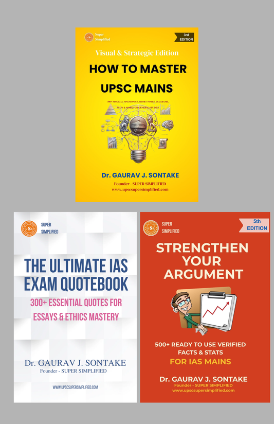 UPSC MAINS COMBO (3 Books Set)
