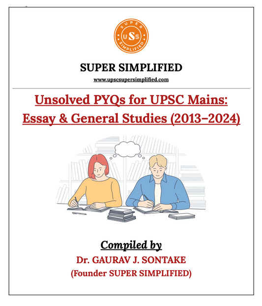(PDF) Unsolved PYQs for UPSC Mains:  Essay & General Studies (2013–2024)