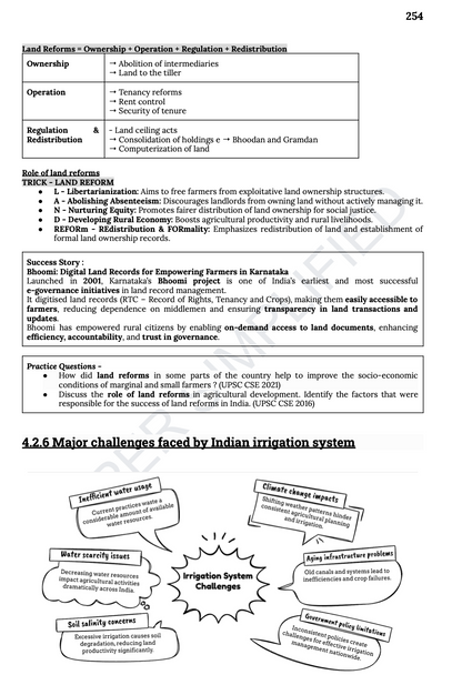 Free Agriculture Mnemonics For UPSC Mains