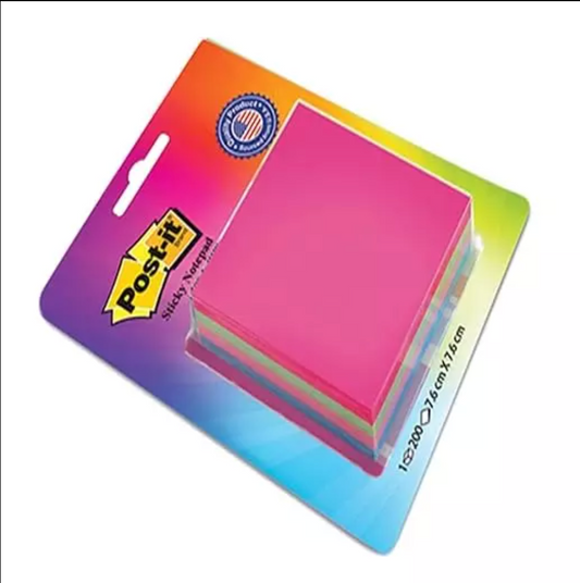 Post-it Sticky Notes for UPSC Aspirants (200 Sheets) | 7.6 × 7.6 cm | By 3M