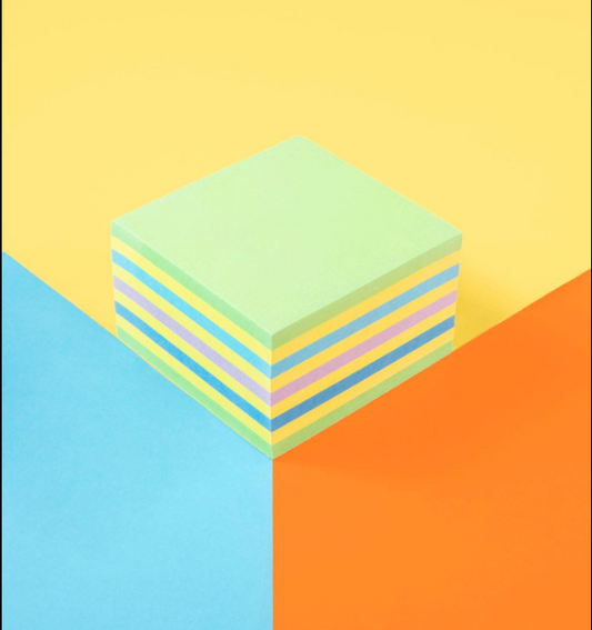 Post-it Sticky Notes for UPSC Aspirants (200 Sheets) | 7.6 × 7.6 cm | By 3M