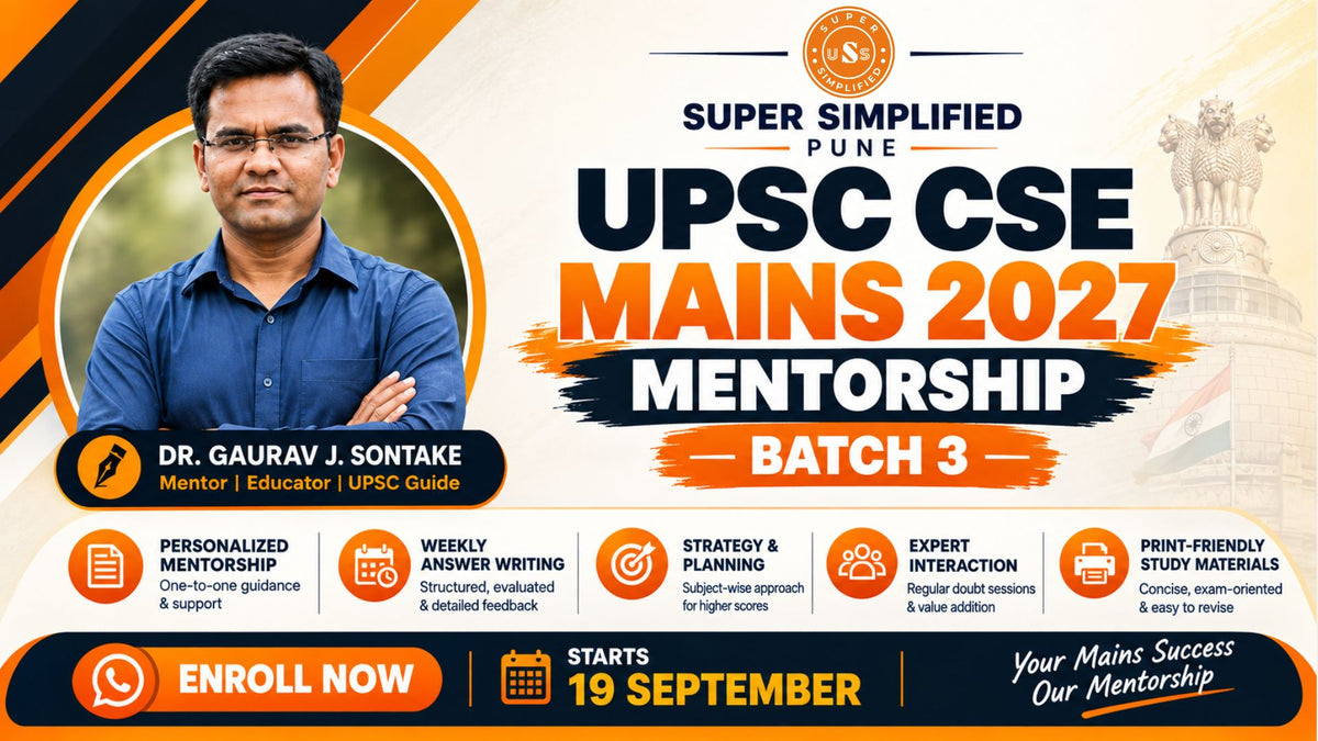 UPSC CSE Mains 2027 Mentorship — Batch 3