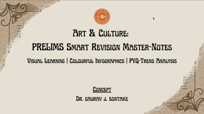 (PDF) UPSC Art & Culture Infographic Notes | Prelims Revision